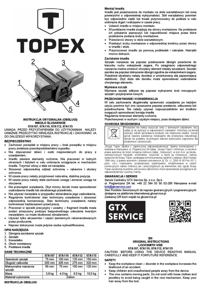 Topex 07A107 Original instructions