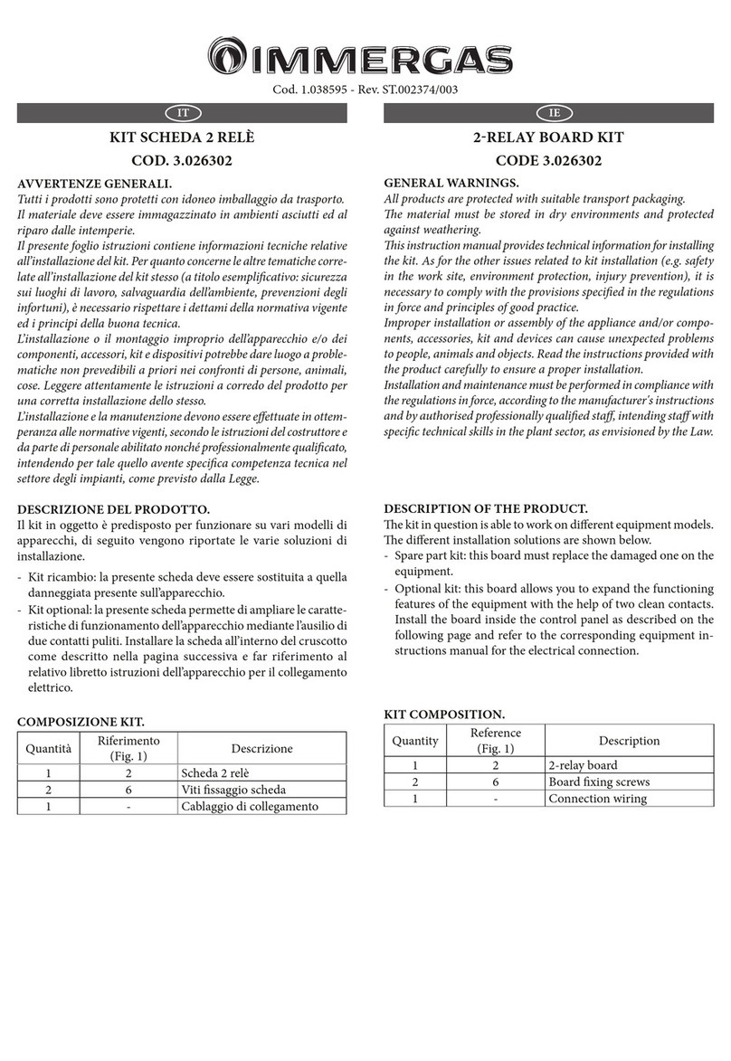 Immergas 3.026302 User manual
