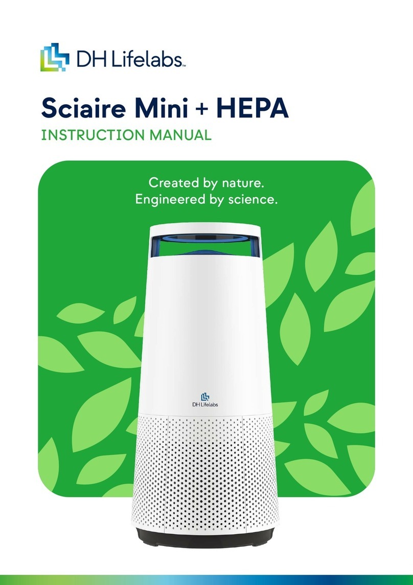 DH Lifelabs Sciaire Mini + HEPA User manual