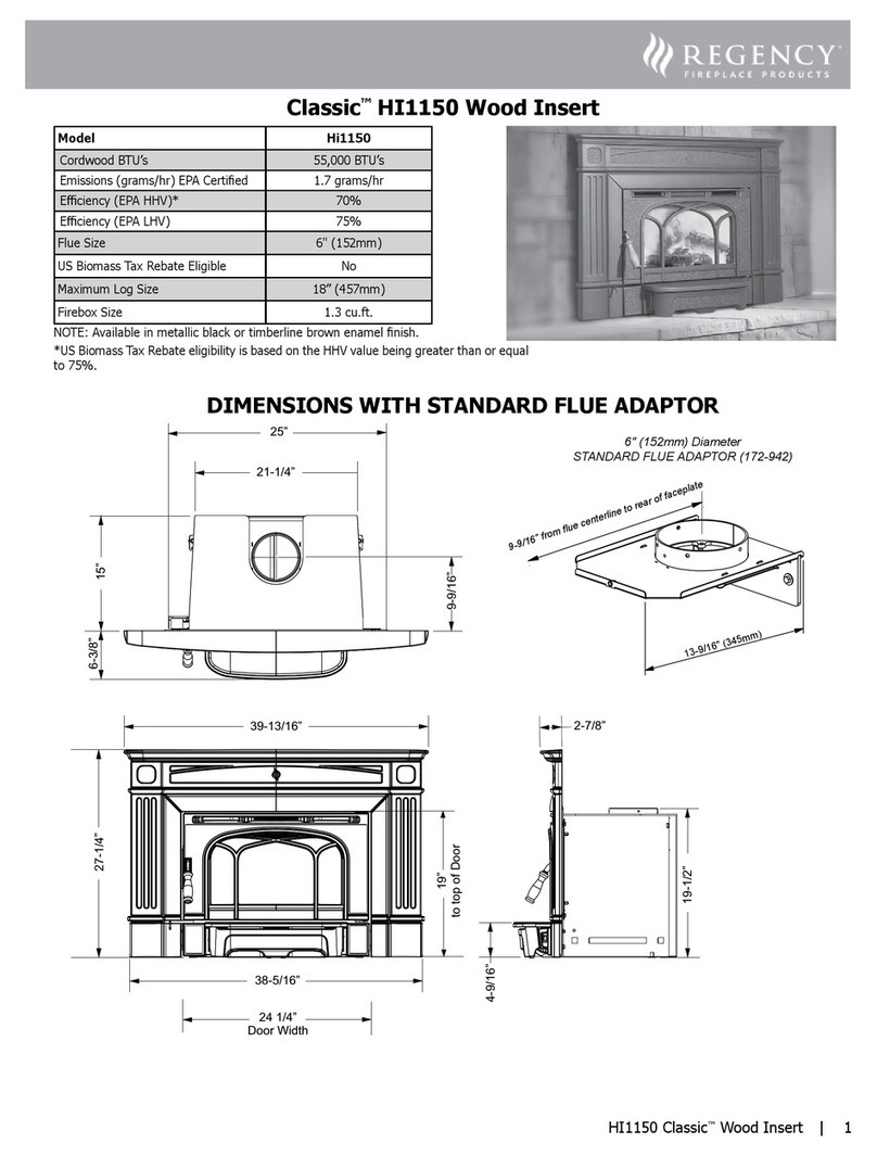 Regency Classic HI1150 User manual