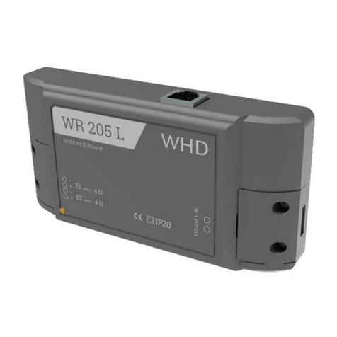 WHD WR 205 L User manual