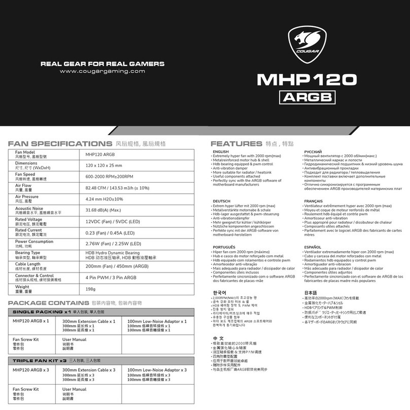 COUGAR MHP120 ARGB manual