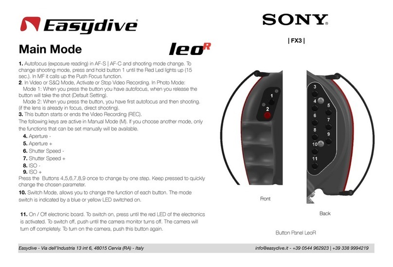Sony easydive leo R FX3 instructions