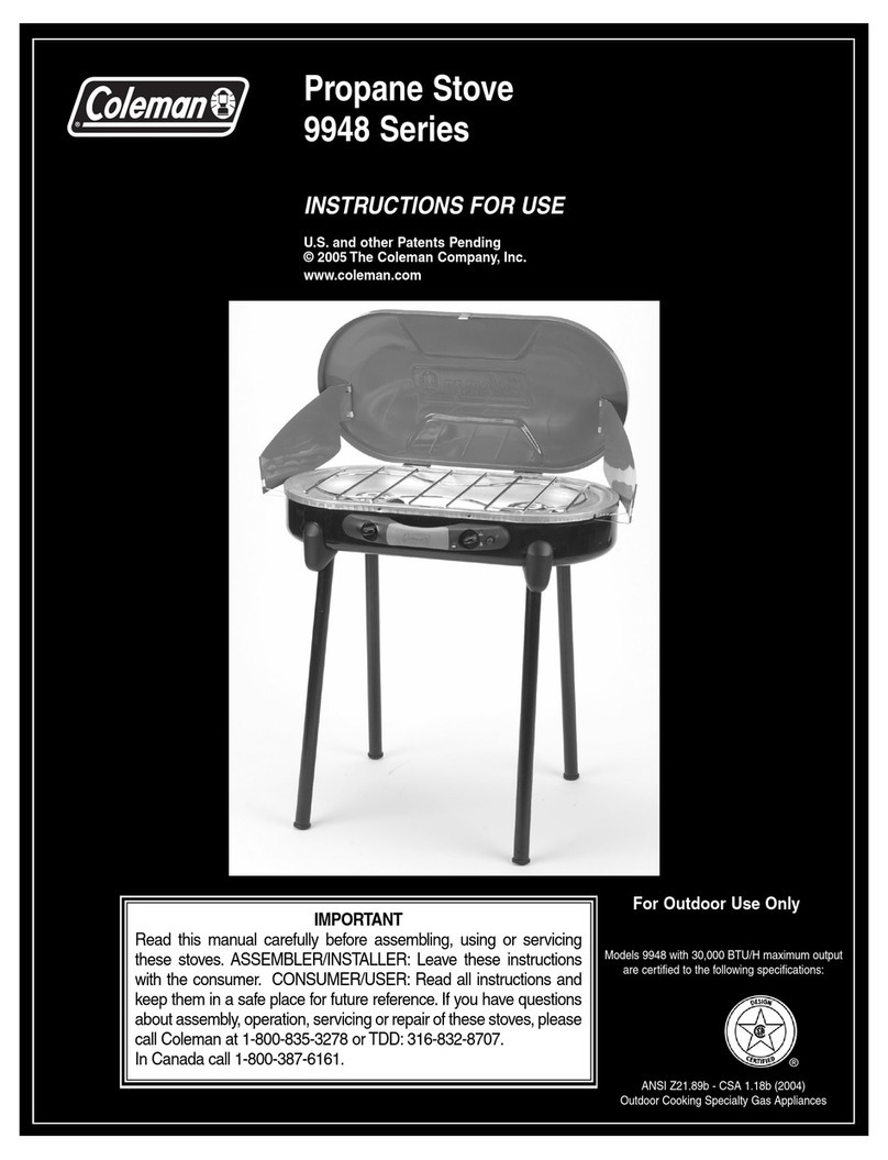 Coleman 9948 Series Instructions for use