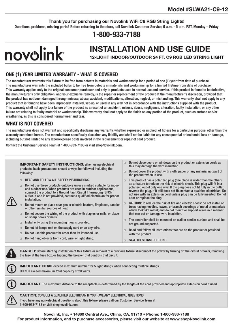 Novolink SLWA21-C9-12 Operating manual