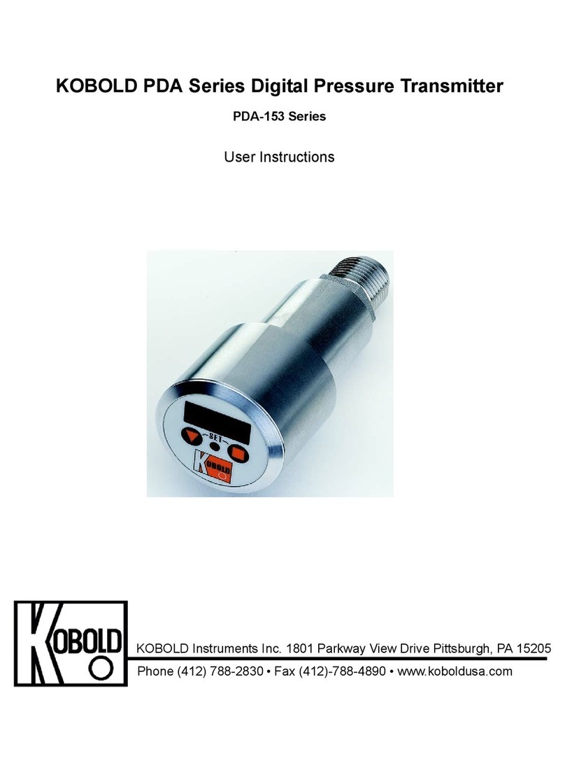 Kobold PDA Series User instructions
