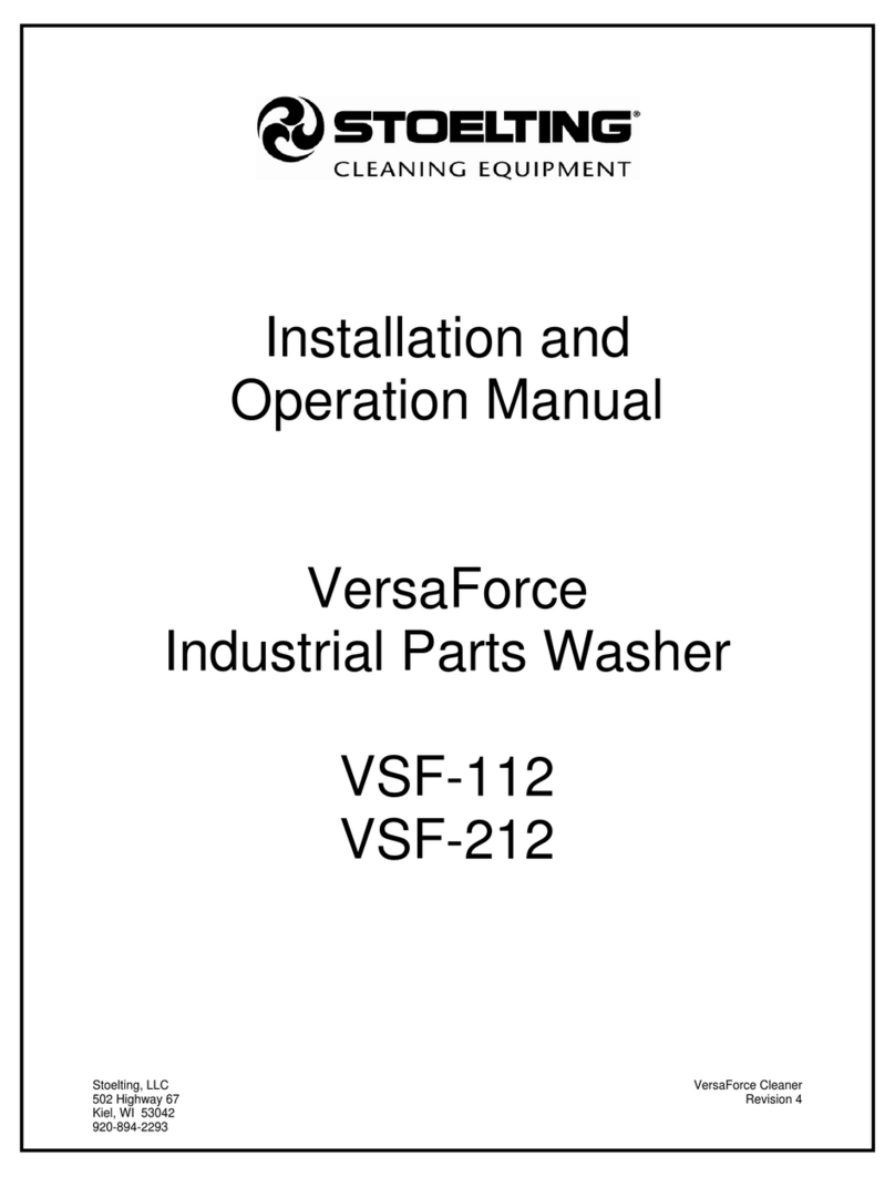 Stoelting VersaForce VSF-112 Installation and operation manual