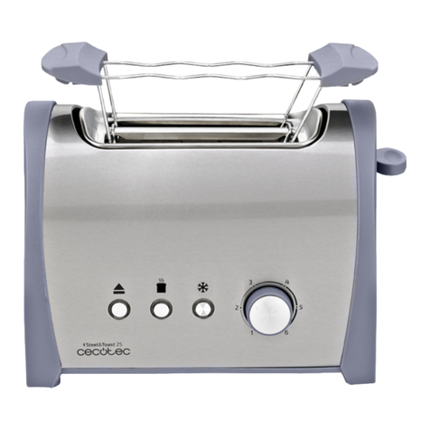 cecotec Steel&Toast 2S User manual