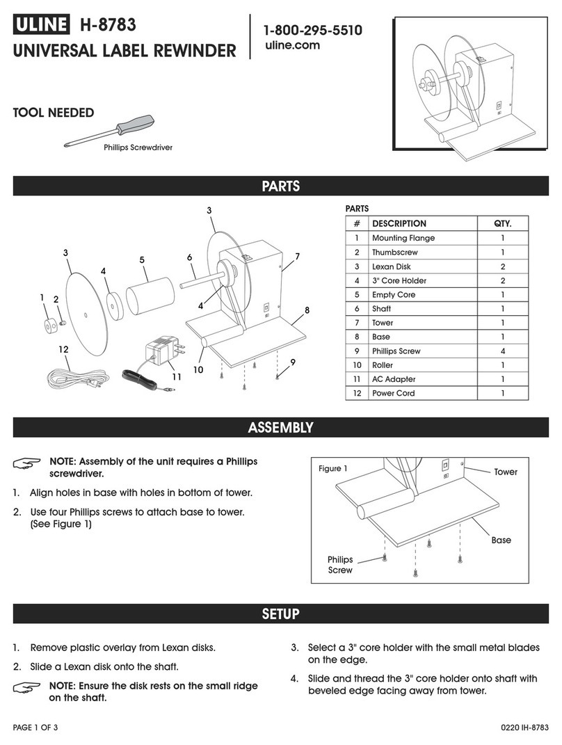 U-Line H-8783 User manual