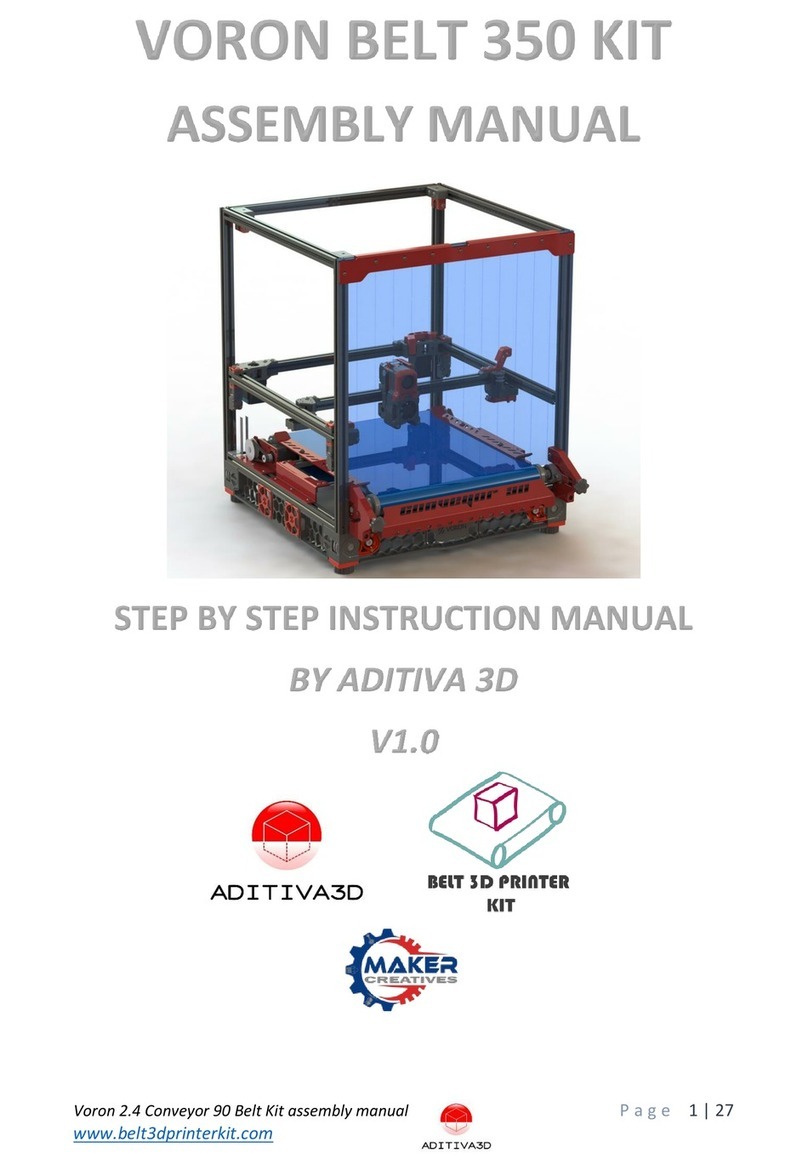 ADITIVA 3D VORON BELT 350 KIT Assembly manual