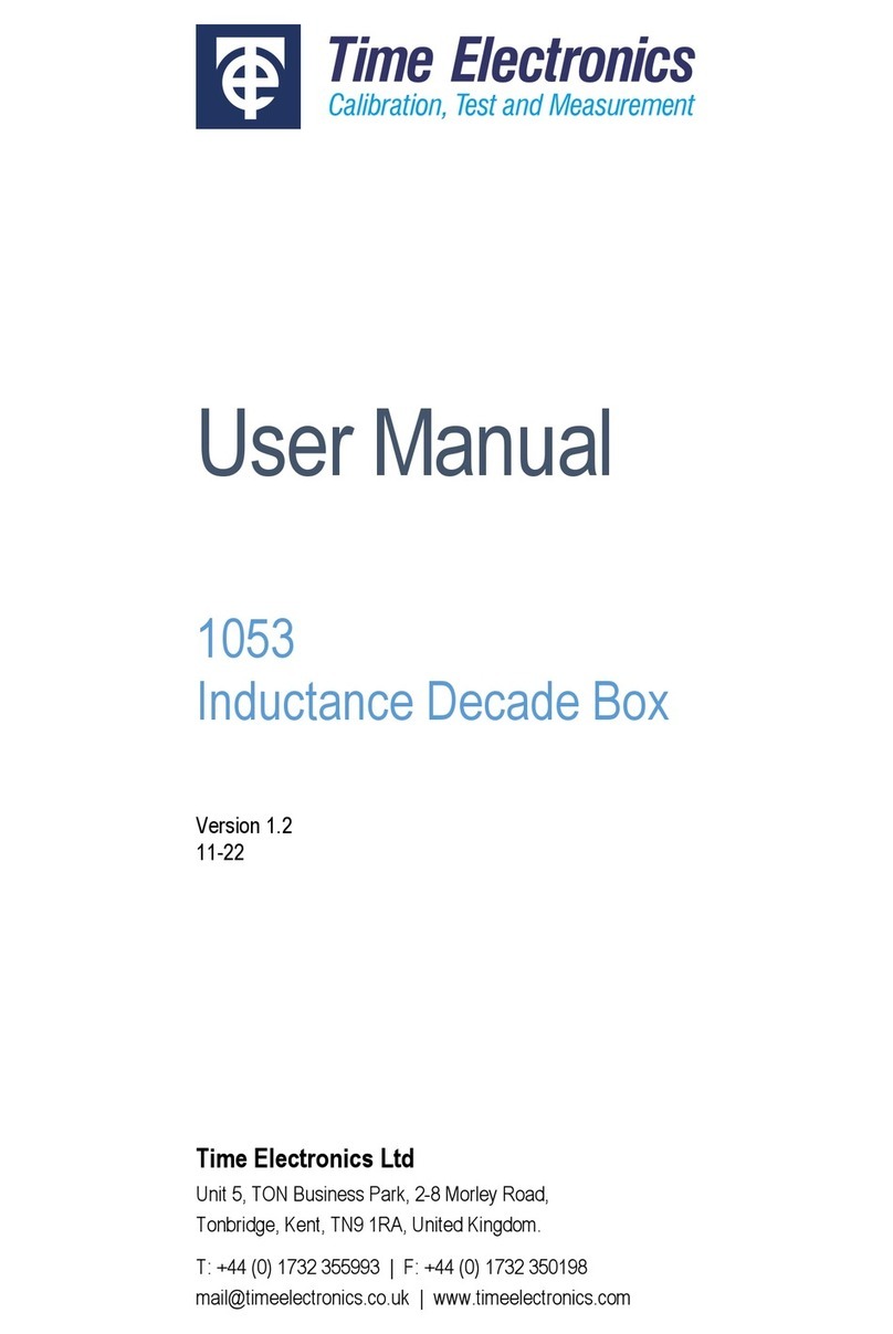 Time Electronics 1053 User manual