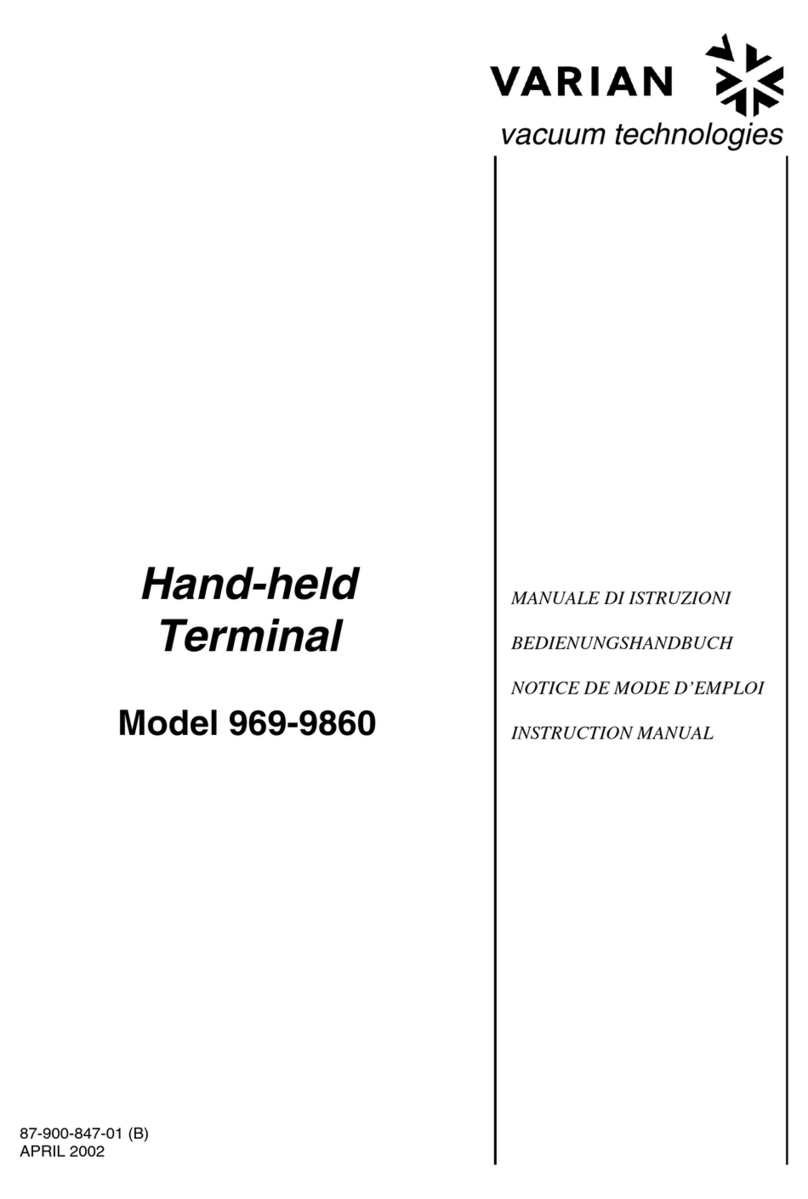 Varian 969-9860 instruction manual