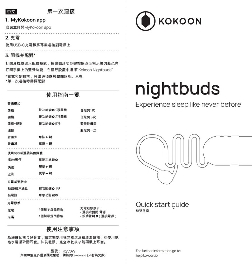 Kokoon nightbuds User manual