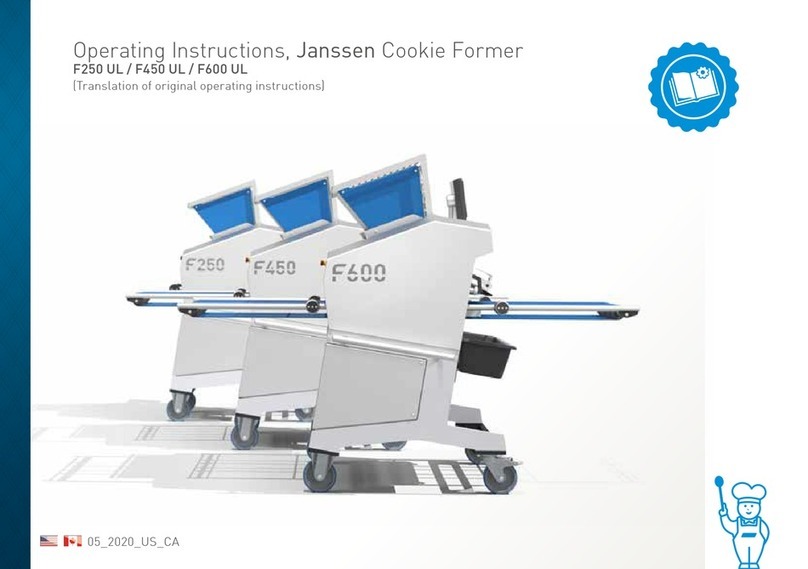 Janssen F Series operating instructions