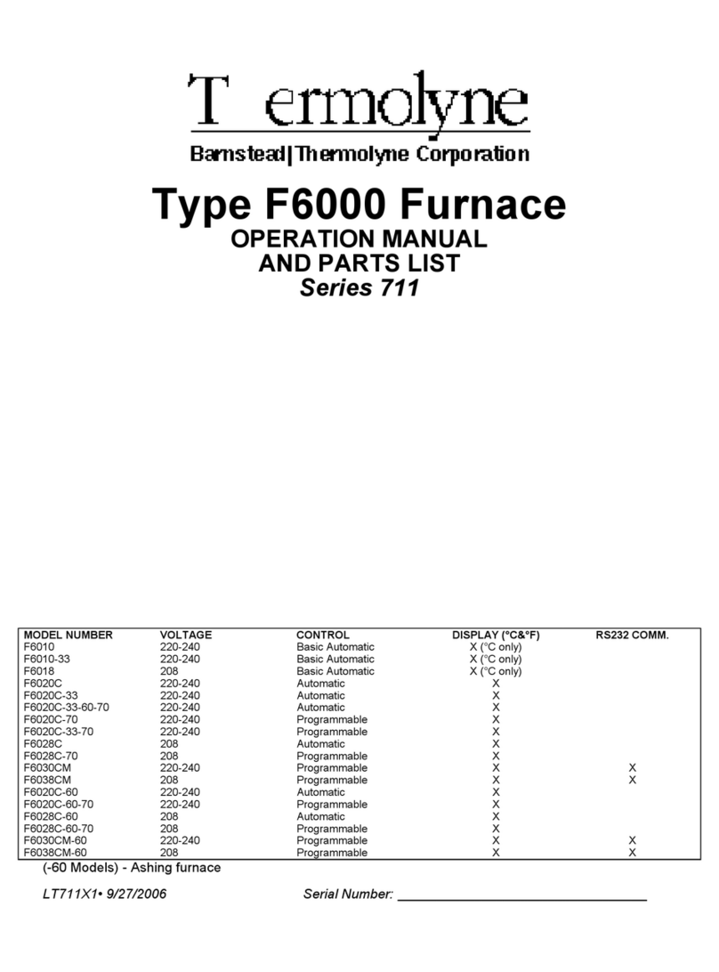 THERMOLYNE F6000 711 Series Operation manual and parts list THERMOLYNE F6000 711 Series Operation manual and parts list