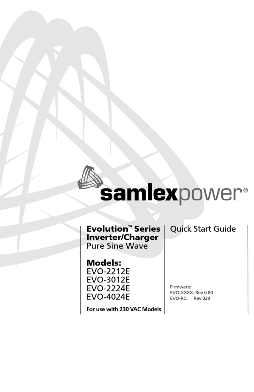 Samlexpower Evolution Series User manual