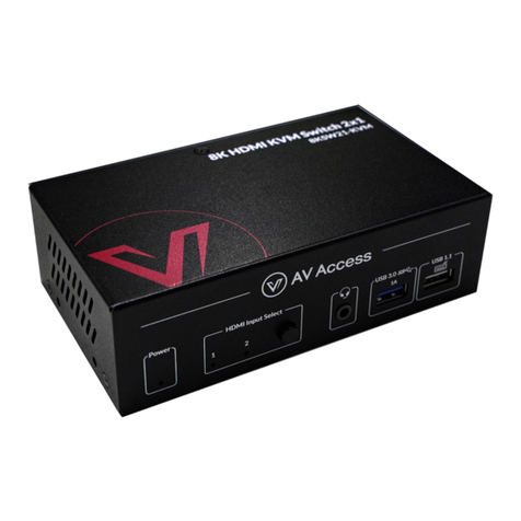 AV Access 8KSW21-KVM User manual AV Access 8KSW21-KVM User manual
