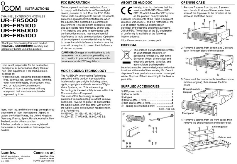 Icom UR-FR5000 instructions Icom UR-FR5000 instructions