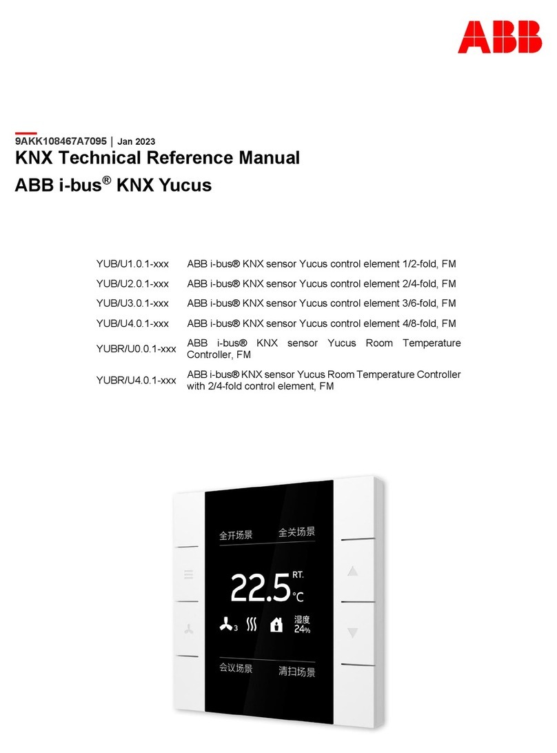 ABB i-bus KNX Yucus YUB/U1.0.1 Series Product manual