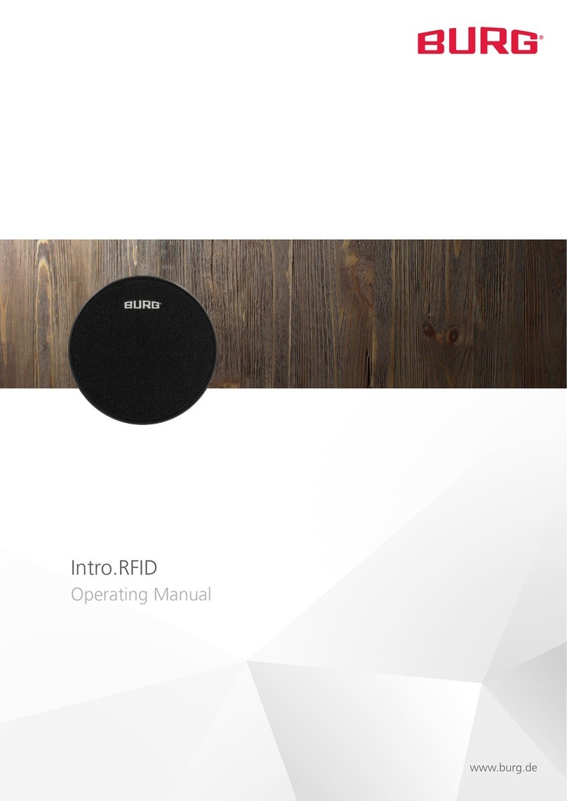 Burg Intro.RFID operating manual