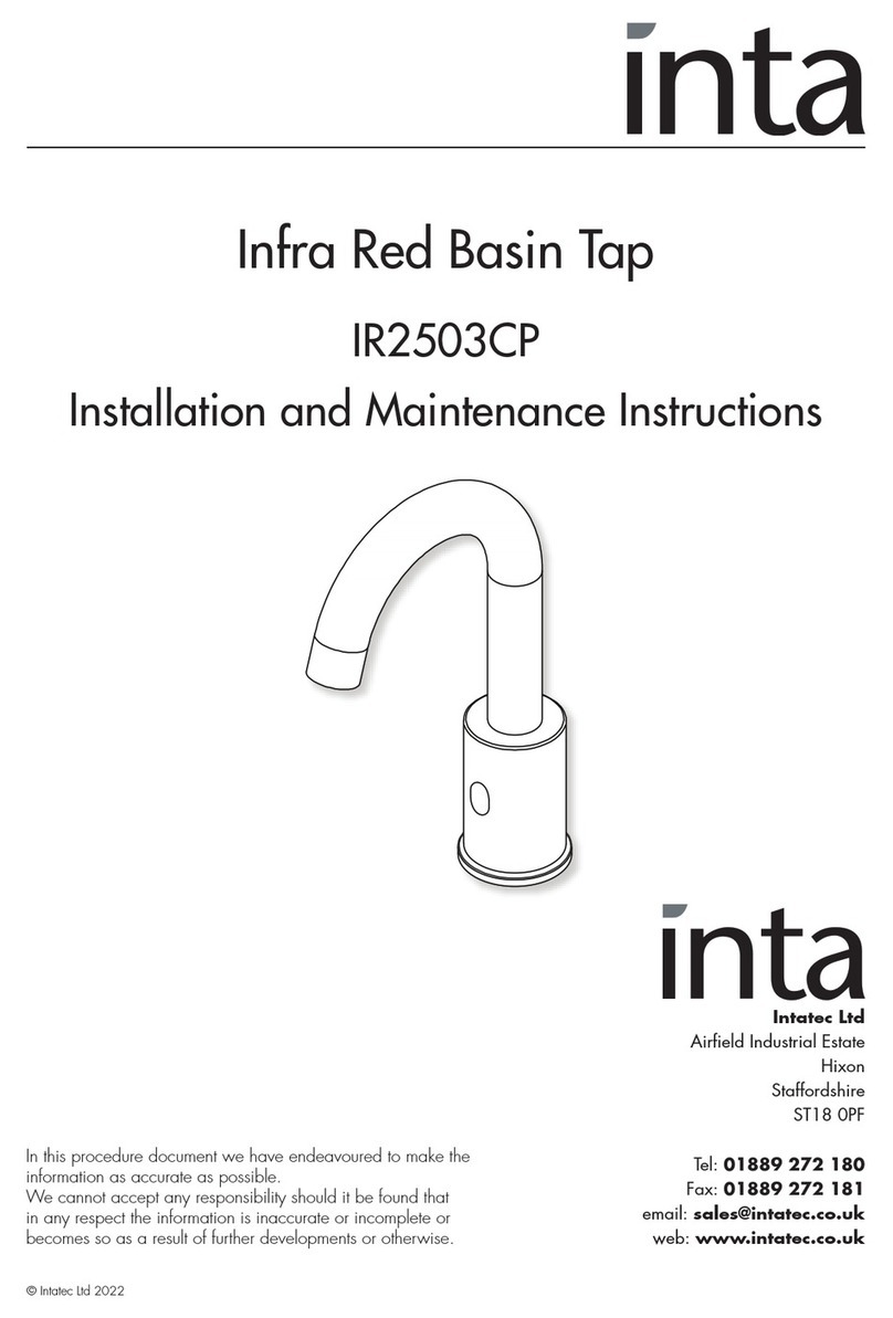 Inta IR2503CP Installation and maintenance instructions Inta IR2503CP Installation and maintenance instructions