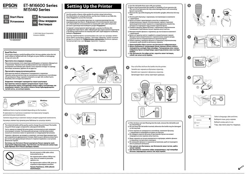 Epson ET-M16600 Series Instruction Manual