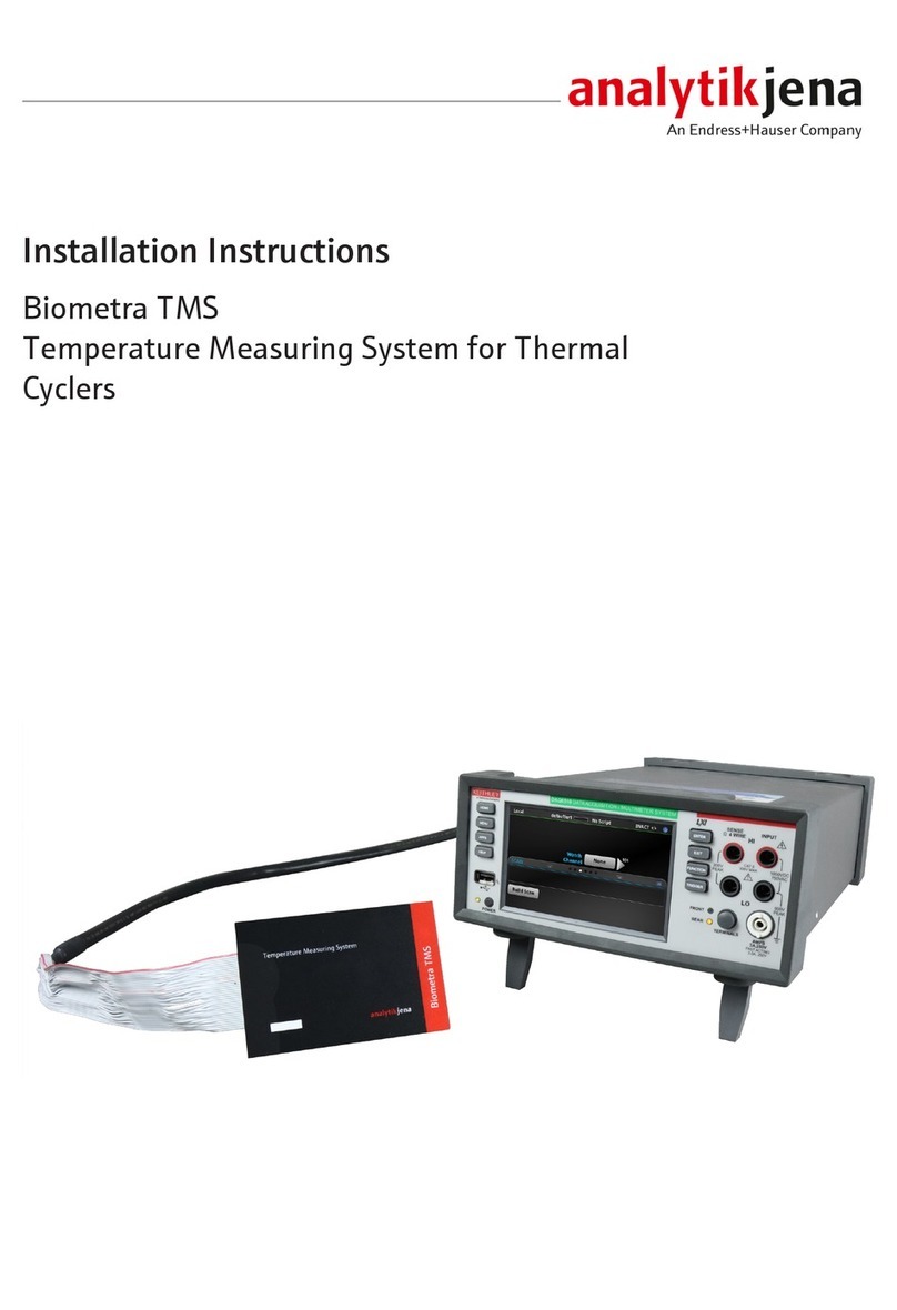 Endress+Hauser analytikjena Biometra TMS User manual