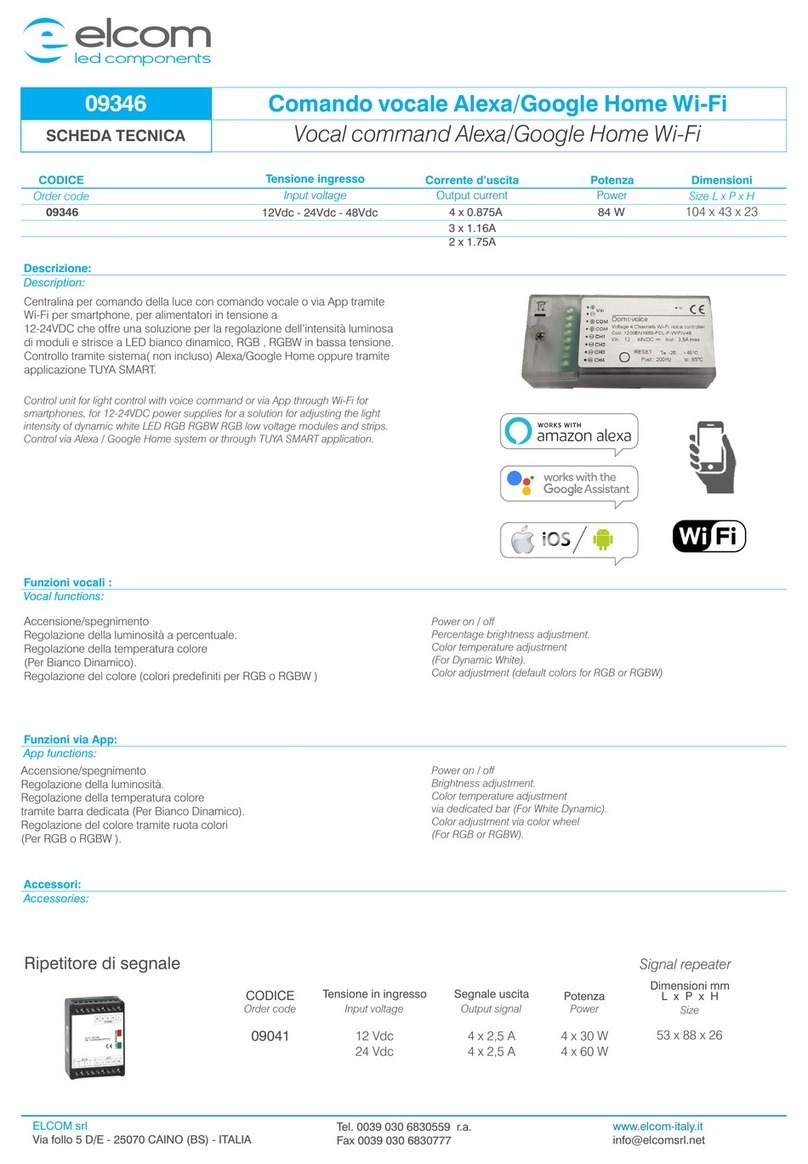 ELCOM 09346 manual