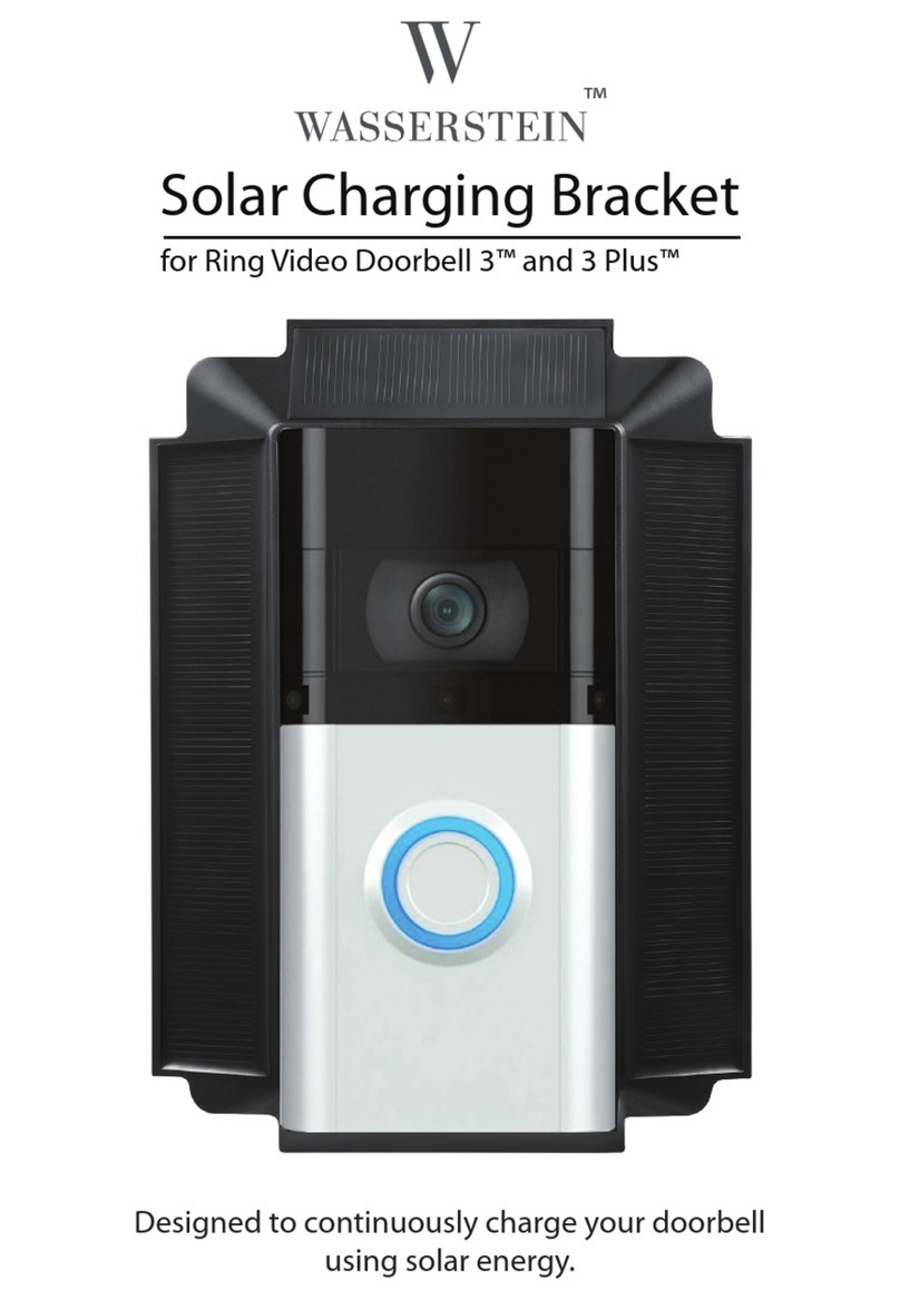 Wasserstein Solar Charging Bracket for Ring Video Doorbell 3 and 3... manual