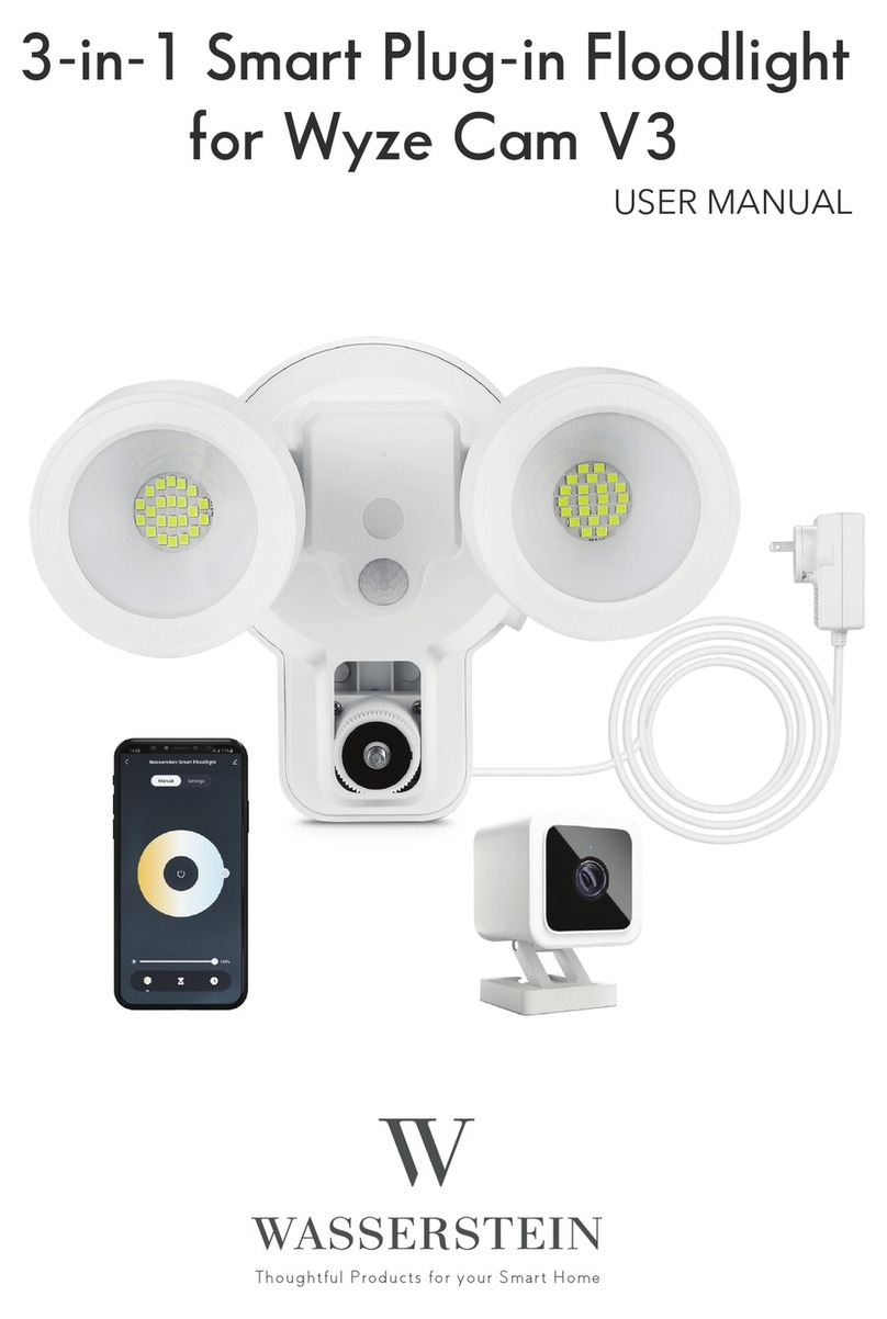 Wasserstein 3-in-1 Smart Floodlight, Charger & Mount for Wyze Cam... User manual Wasserstein 3-in-1 Smart Floodlight, Charger & Mount for Wyze Cam... User manual