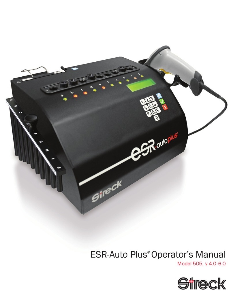 Streck ESR-Auto Plus 505 Operator's manual