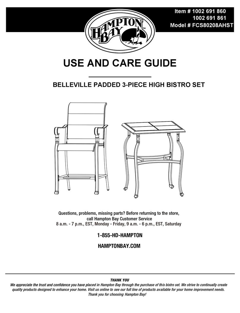 HAMPTON BAY BELLEVILLE FCS80208AHST User manual