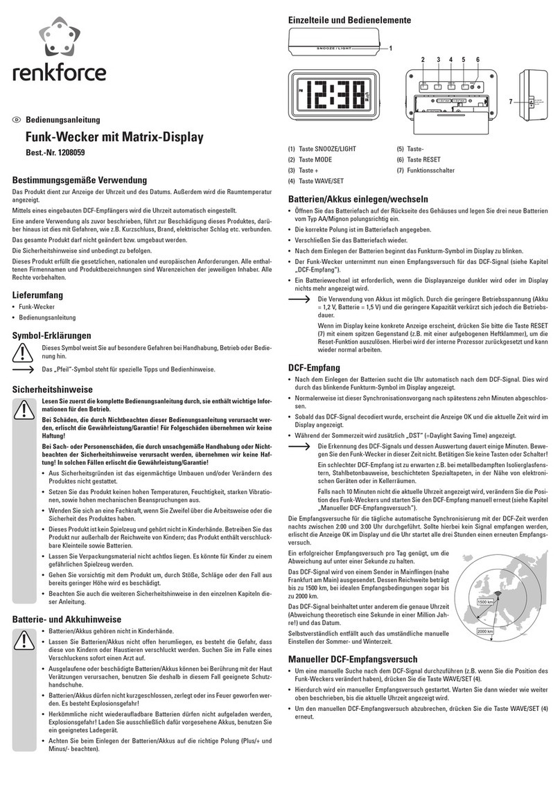 Renkforce 1208059 User manual