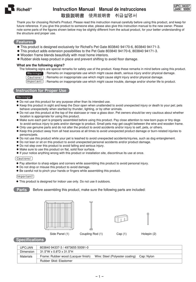 Richell 803840 94337-3 User manual
