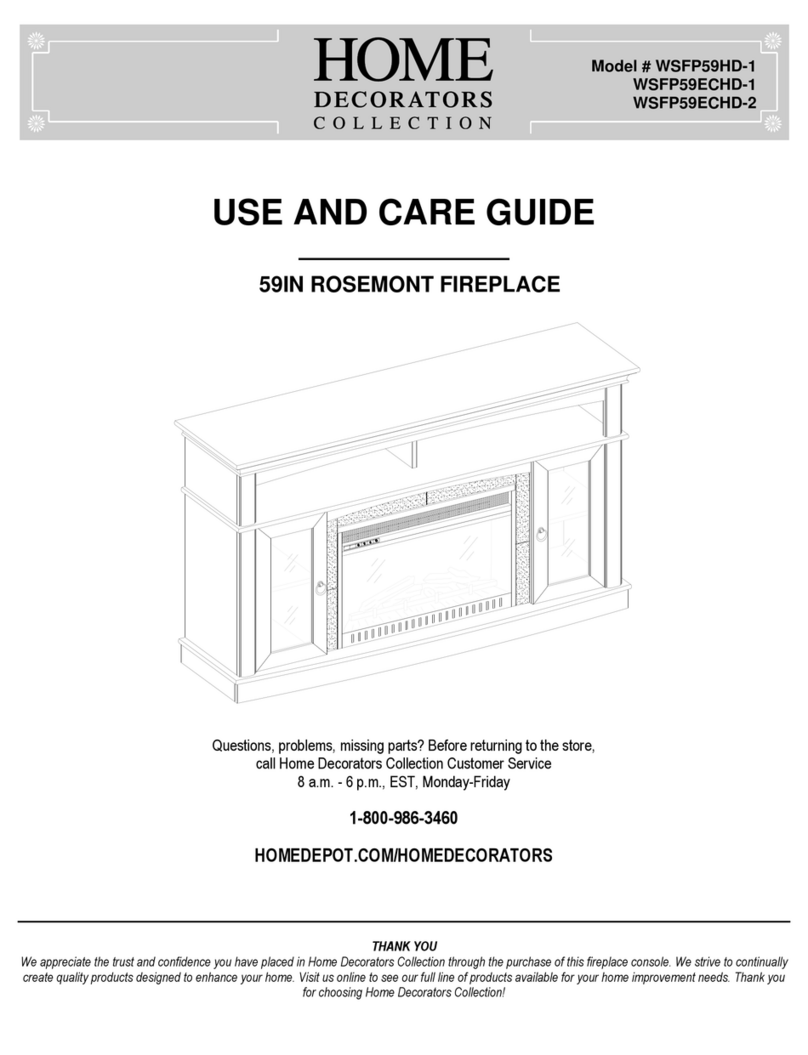 Home Decorators Collection WSFP59ECHD-2 Use and care guide
