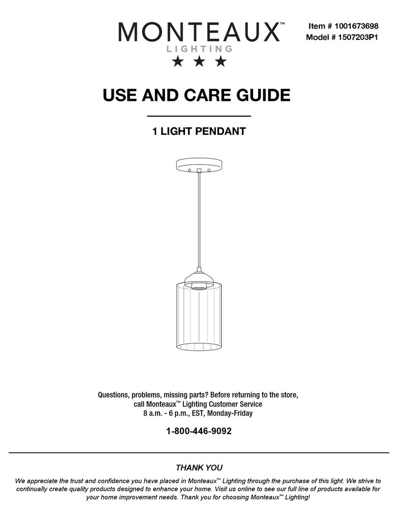 MONTEAUX 1507203P1 Use and care guide