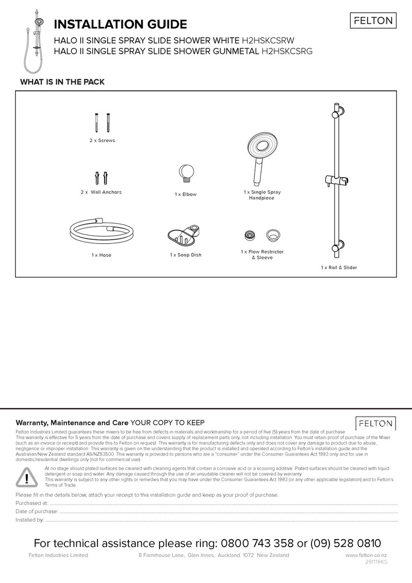 Felton H2HSKCSRW installation guide