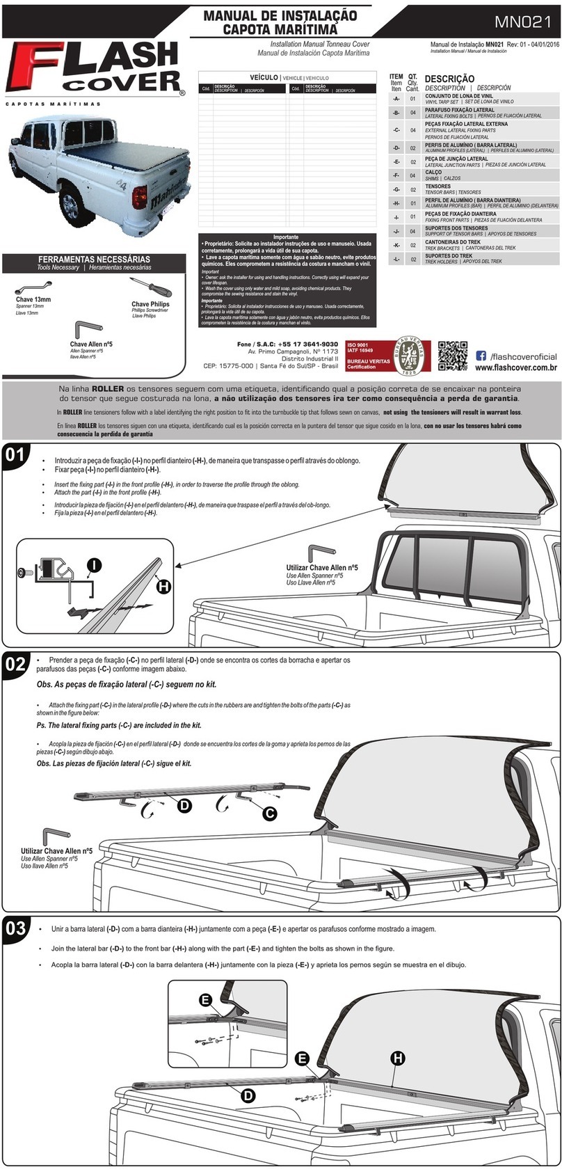 Flash Cover MN021 installation manual