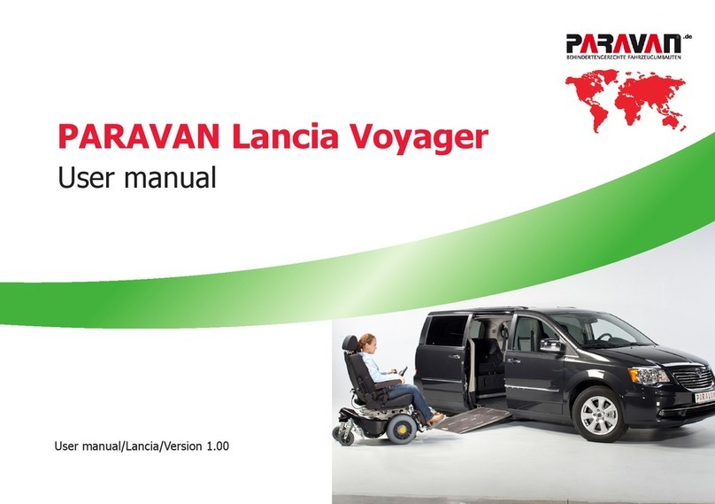 Paravan Lancia Voyager user manual