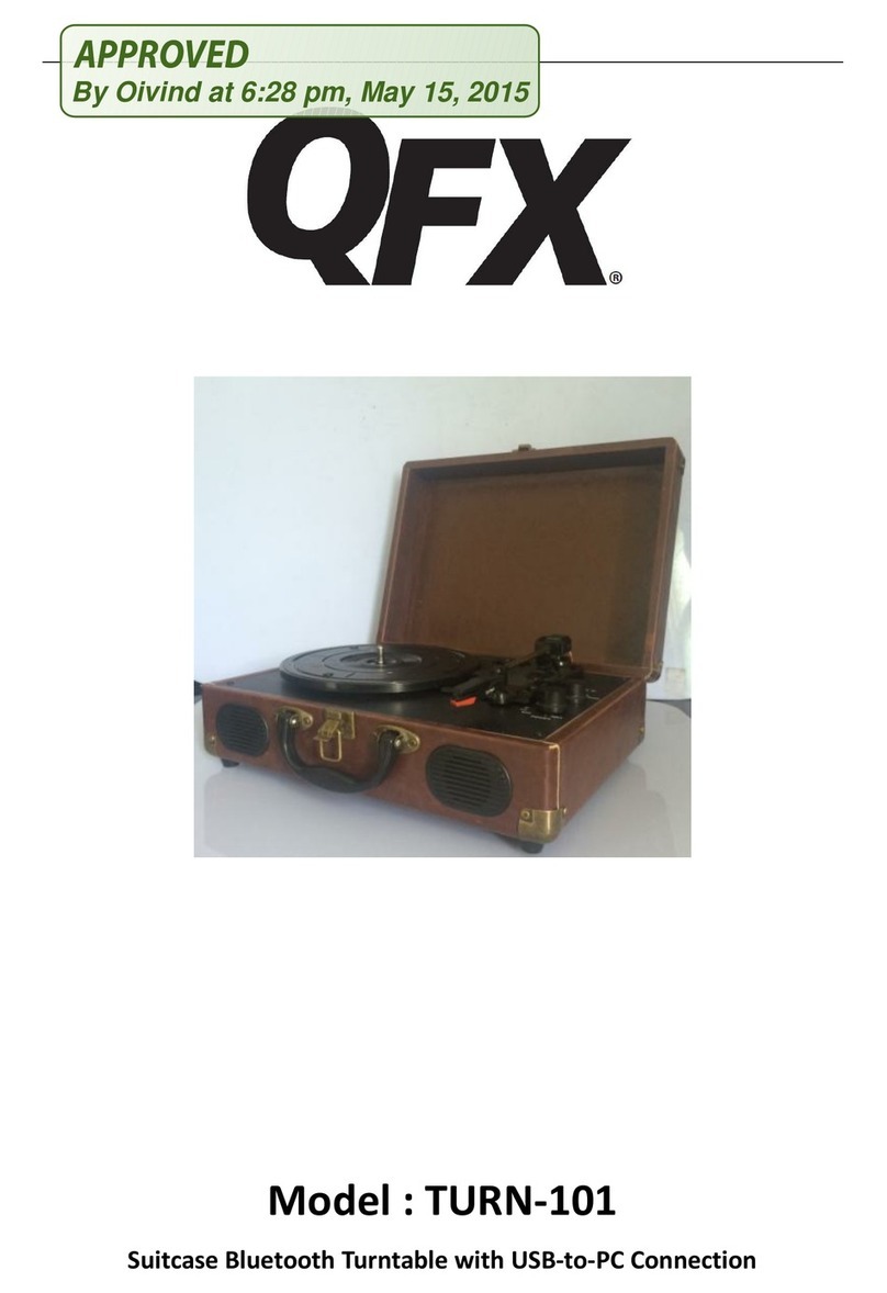 QFX TURN-101 manual