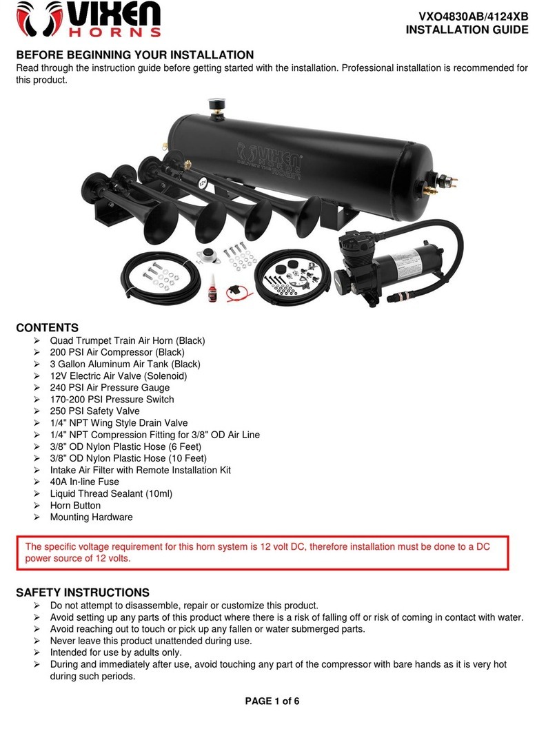 Vixen Horns VXO4830AB/4124XB installation guide