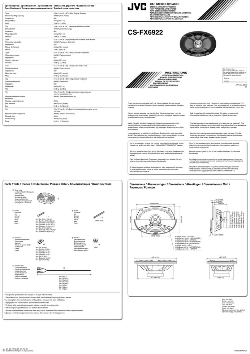 JVC CS-FX6922 User manual