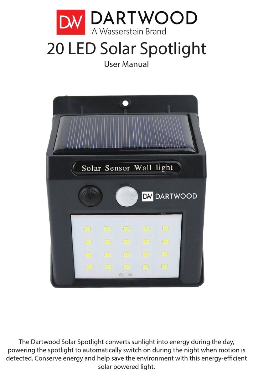 Wasserstein DARTWOOD 20 LED Solar Spotlight user manual