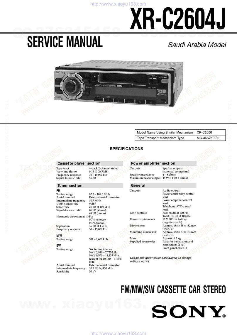 Sony XR-C2604J Service manual