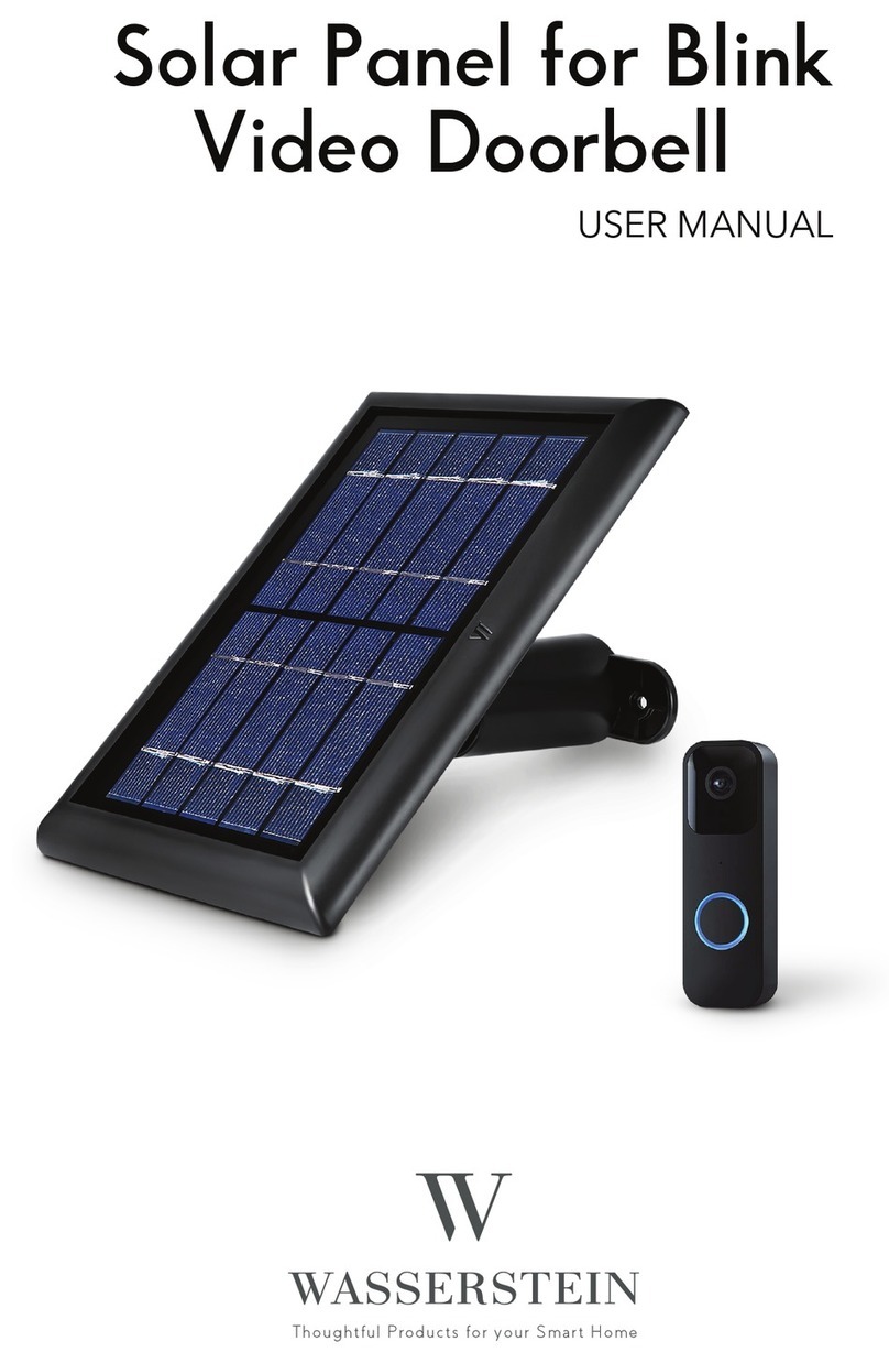 Wasserstein Solar Panel for Blink Video Doorbell user manual