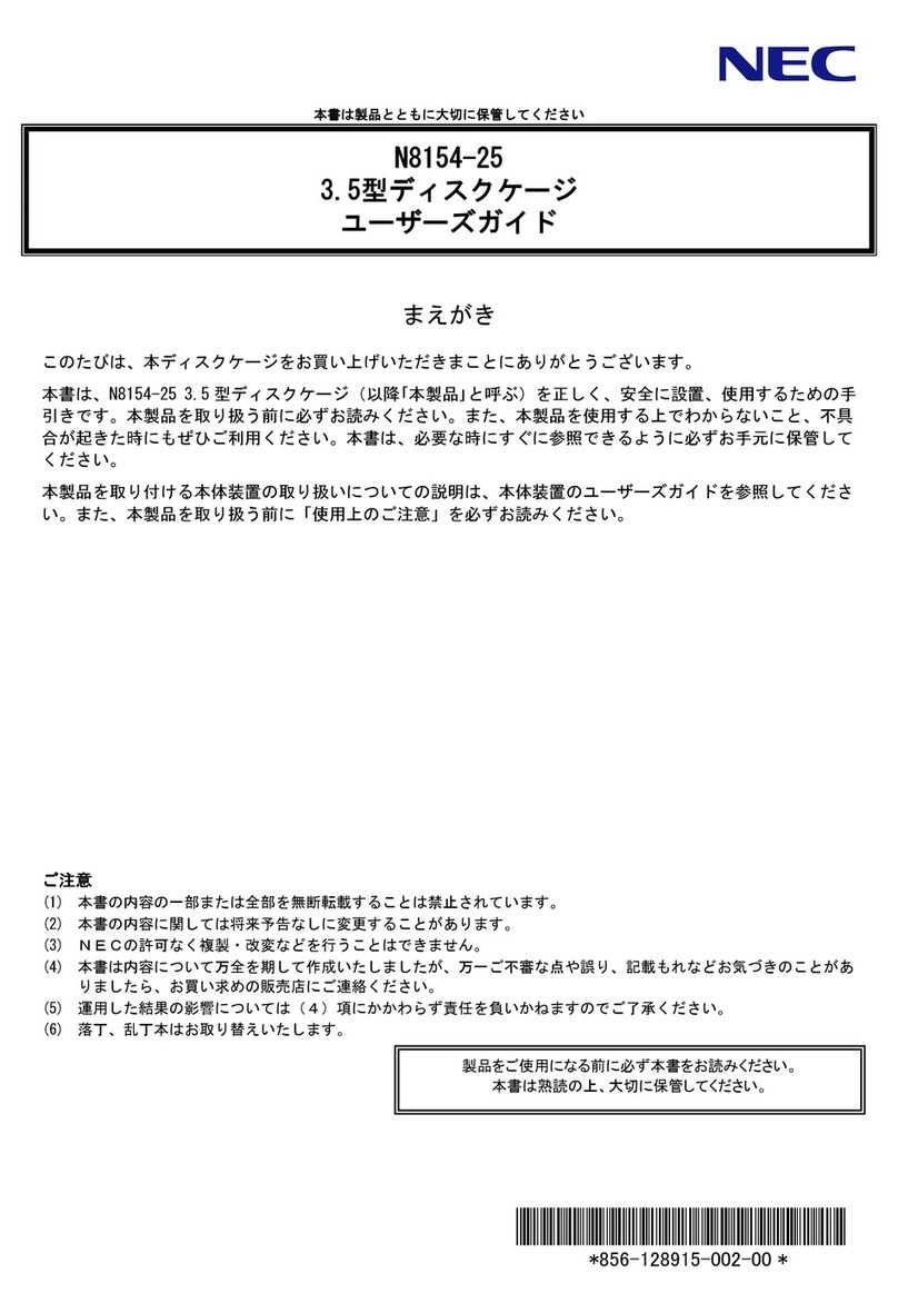 NEC N8154-25 User manual