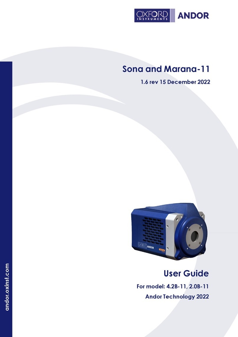 Oxford Instruments ANDOR Sona User manual