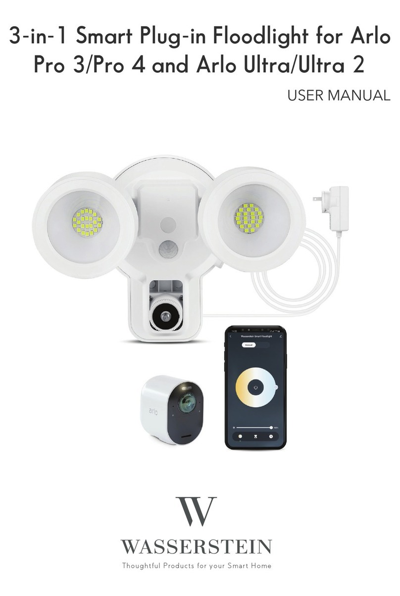 Wasserstein 3-in-1 Smart Plug-in Floodlight for Arlo Pro 3/Pro 4 and Arlo Ultra/Ultra... User manual Wasserstein 3-in-1 Smart Plug-in Floodlight for Arlo Pro 3/Pro 4 and Arlo Ultra/Ultra... User manual