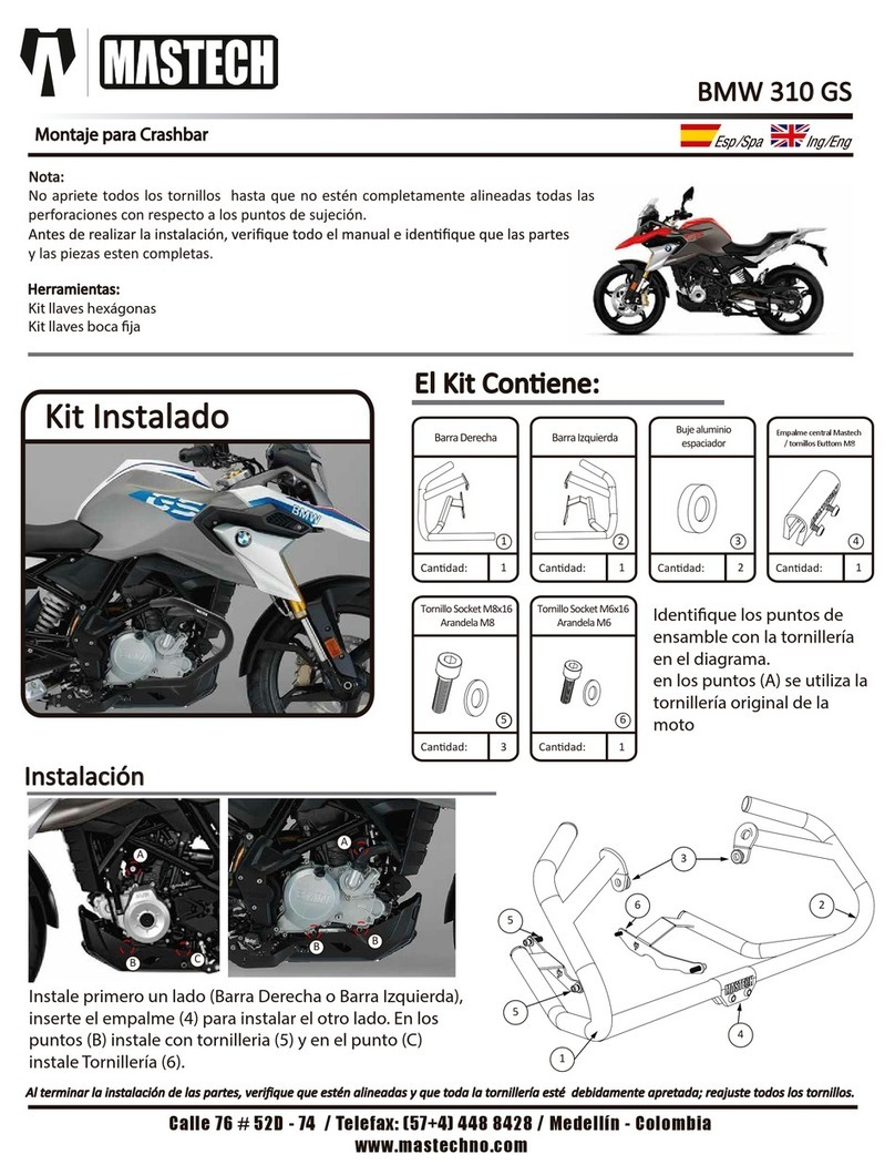 Mastech BMW 310 GS Assembly instructions