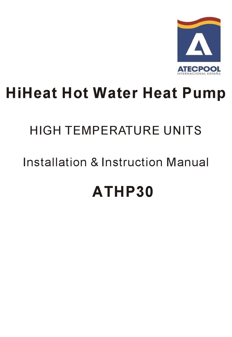 atecpool HiHeat ATHP30 Installation instructions manual atecpool HiHeat ATHP30 Installation instructions manual